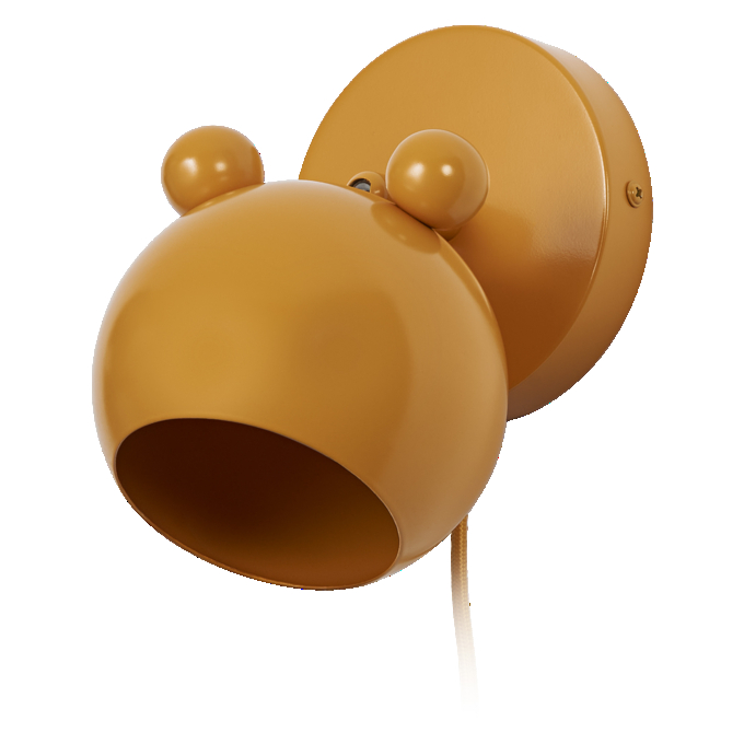 Wall Mouse E14 Yellow EU Plug