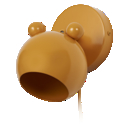 Wall Mouse E14 Yellow EU Plug