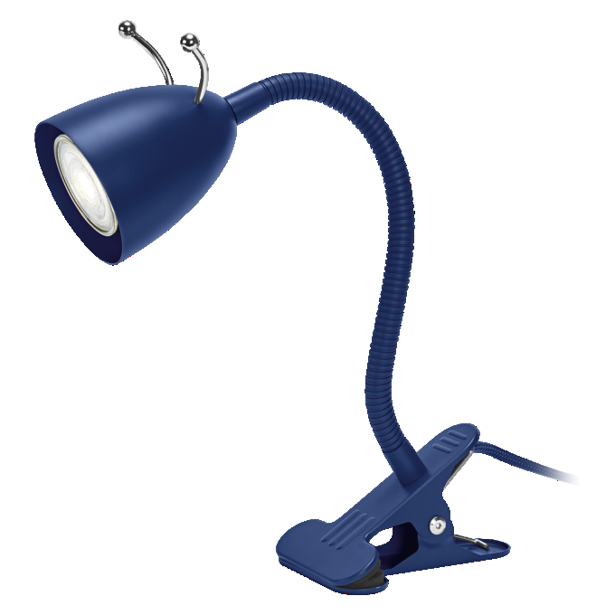 Clip Ant Flex GU10 Blue EU Plug white, upright, sw. on