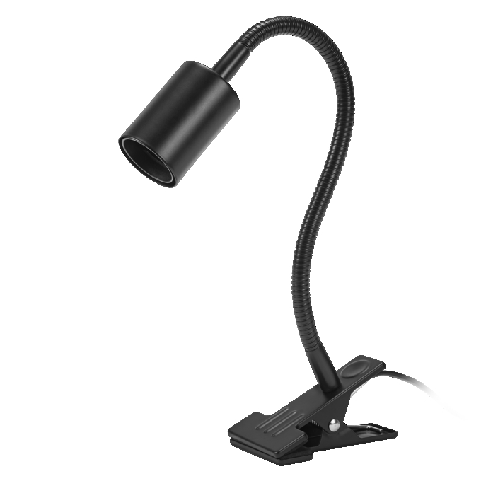 Clip Tube Flex E27 Black EU Plug