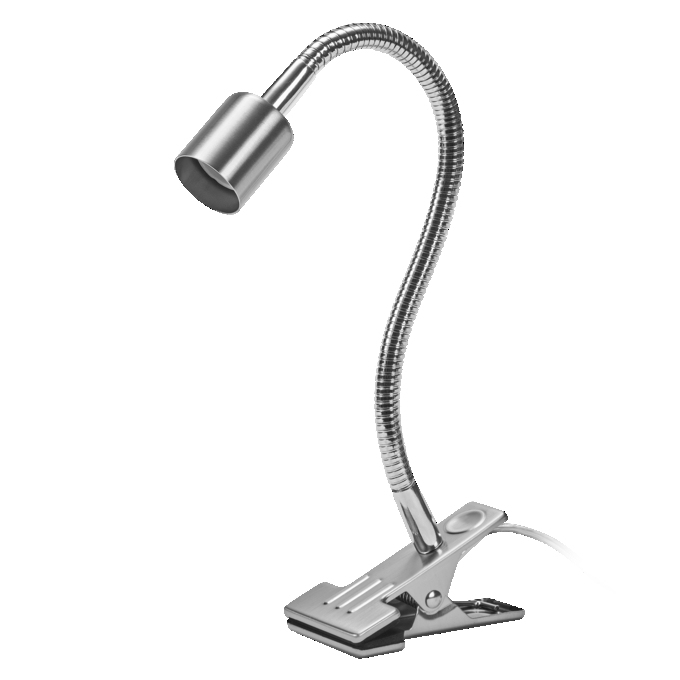 Clip Tube Flex GU10 Satin Nickel EU Plug