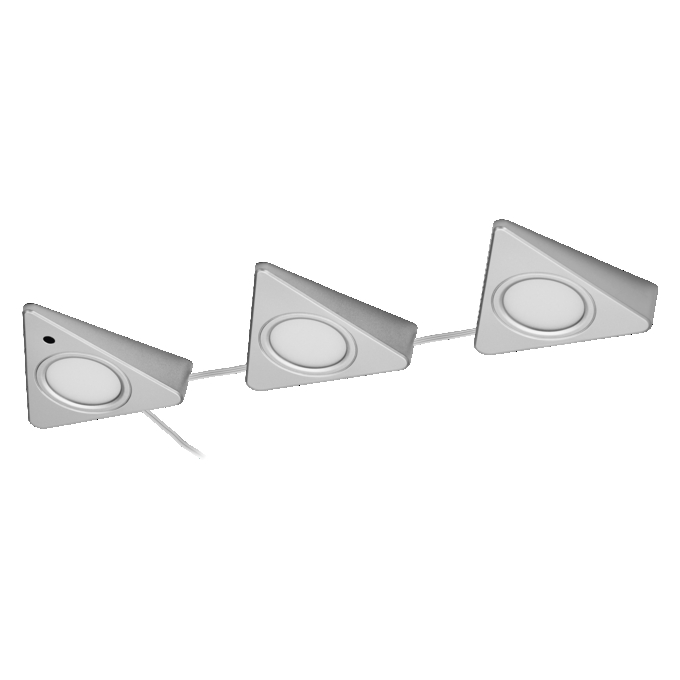 Undercabinet Triangle 11.5W CCT DIM Silver