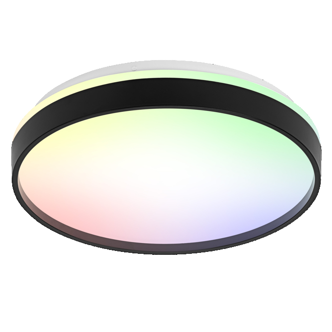 SMART+ MATTER Ceiling Gisela 385 mm 24W Black Multicolour white, upright, sw. on