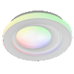 SMART+ MATTER Ceiling Iris 2 layers 290 mm 24W White Multicolour white, upright, sw. on (thumbnail)