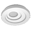 SMART+ MATTER Ceiling Iris 3 layers 290 mm 24W White Multicolour white, upright (thumbnail)