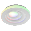 SMART+ MATTER Ceiling Iris 3 layers 290 mm 24W White Multicolour white, upright, sw. on (thumbnail)