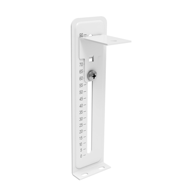 PANEL  RECESSED ANGLED HOLDER 4X white, upright