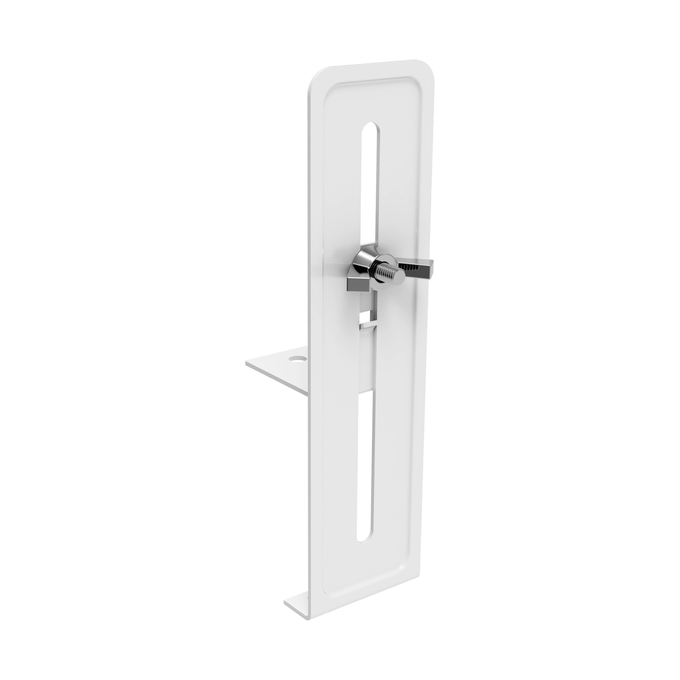 PANEL  RECESSED ANGLED HOLDER 4X white, backside