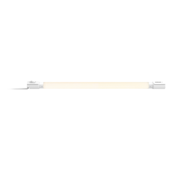 TubeKIT LED 600mm 8.9W 3000K white, upright, sw. on