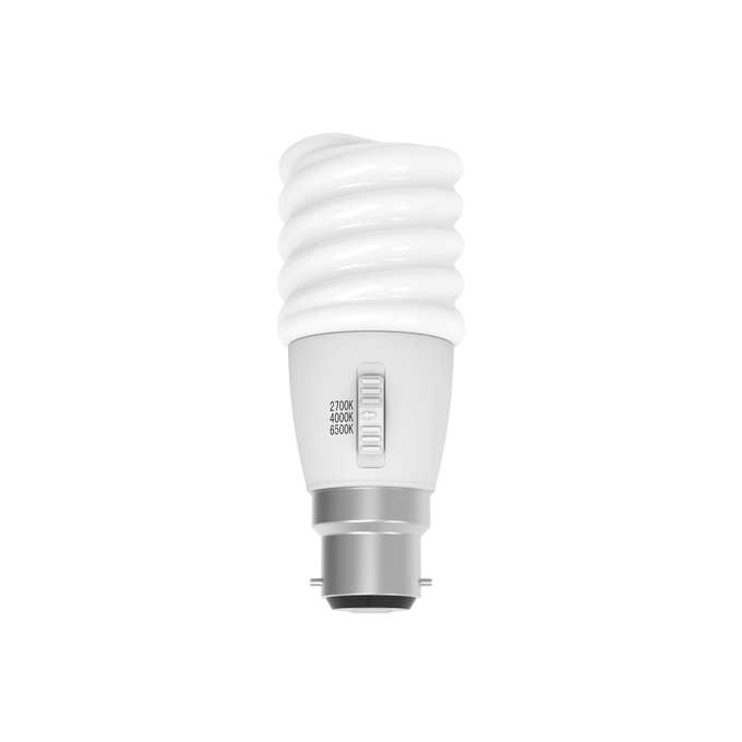 DULUXSTAR Spiral LED MTW7.5WTCB22 7.5W TRI B22