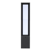 Bollard Square Diffused 0.9m 30W  830 MS Black white, upright (thumbnail)