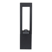 Bollard Square Clear 0.6m 18W  830 MS Black white, upright (thumbnail)