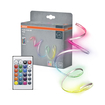 Flex Strip COB 5m RGB Remote Control Combinatiefoto = Product Beauty Shot + Verpakkingsafbeelding (thumbnail)