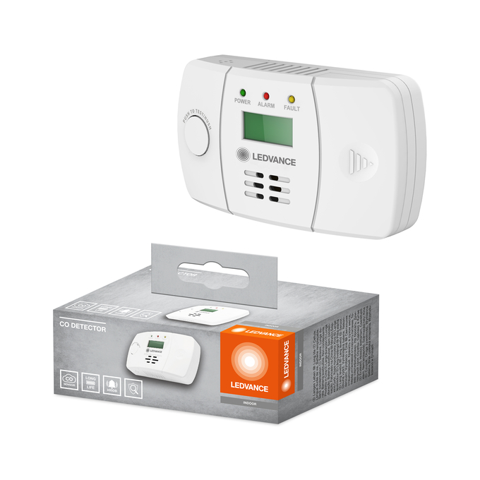 CO detector White Kombinált felvétel = Szép kép a termékről + kép a csomagolásról