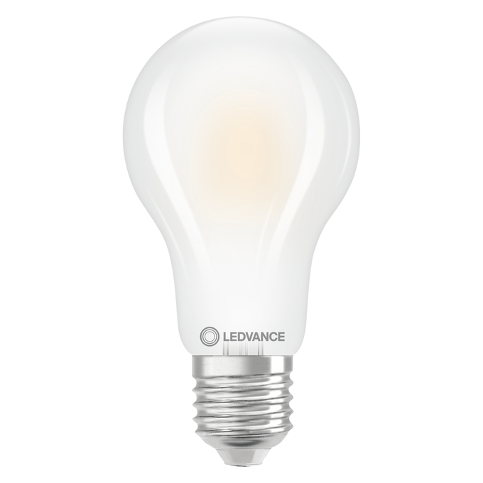 LED Classic A 150 Filament V 17W 827 Frosted E27 white, upright, LEDVANCE logo