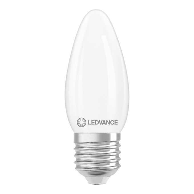LED Classic B 60 Filament DIM P 5.9W 827 Frosted E27 white, upright, LEDVANCE logo