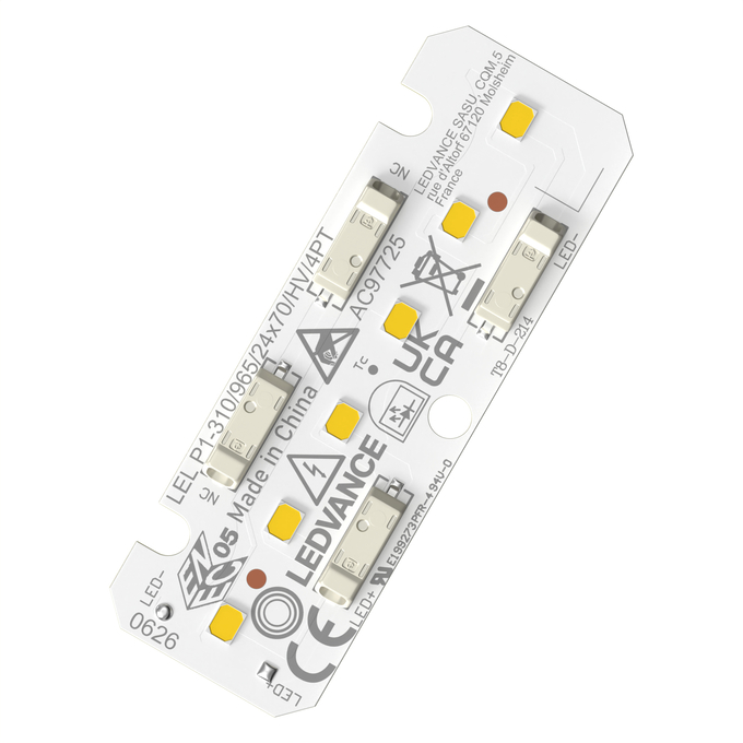 LEL P1 -310/830/24X70/HV/4PT white, diagonal