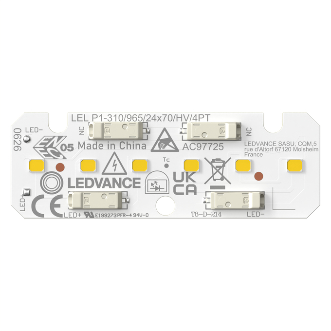LEL P1 -310/830/24X70/HV/4PT white, horizontal