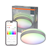 SMART+ MATTER Ceiling Gisela 300 mm 16W Silver Multicolour Kombinirani snimak = Slika proizvoda + slika pakiranja (thumbnail)