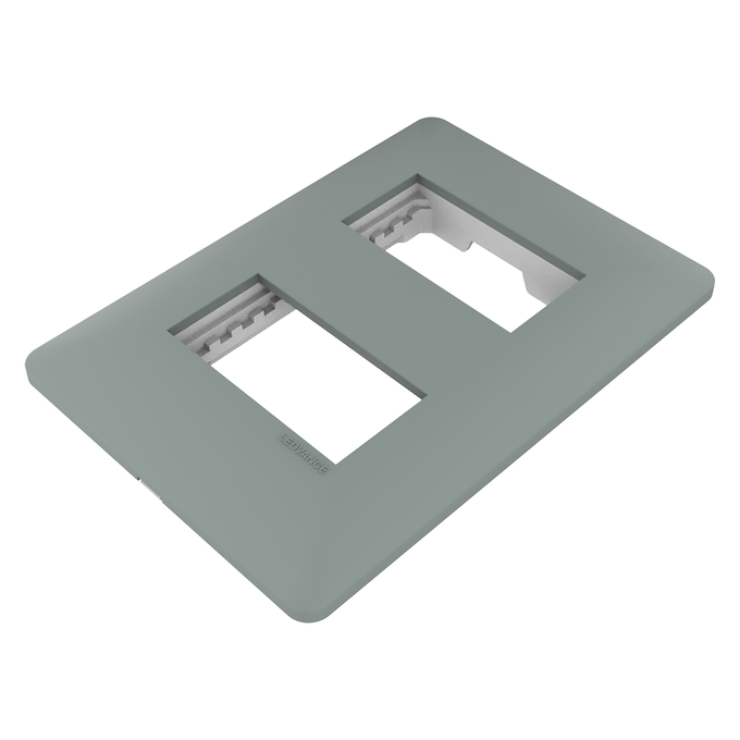 LEDVANCE PLACA 4"x2" COM SUPORTE PARA 2 MÓDULOS CINZA