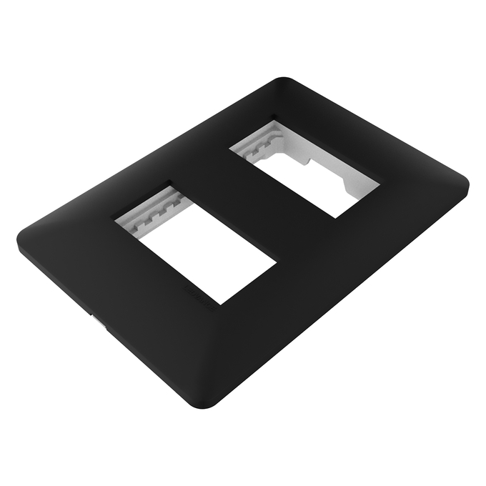 LEDVANCE PLACA 4"x2" COM SUPORTE PARA 2 MÓDULOS PRETA