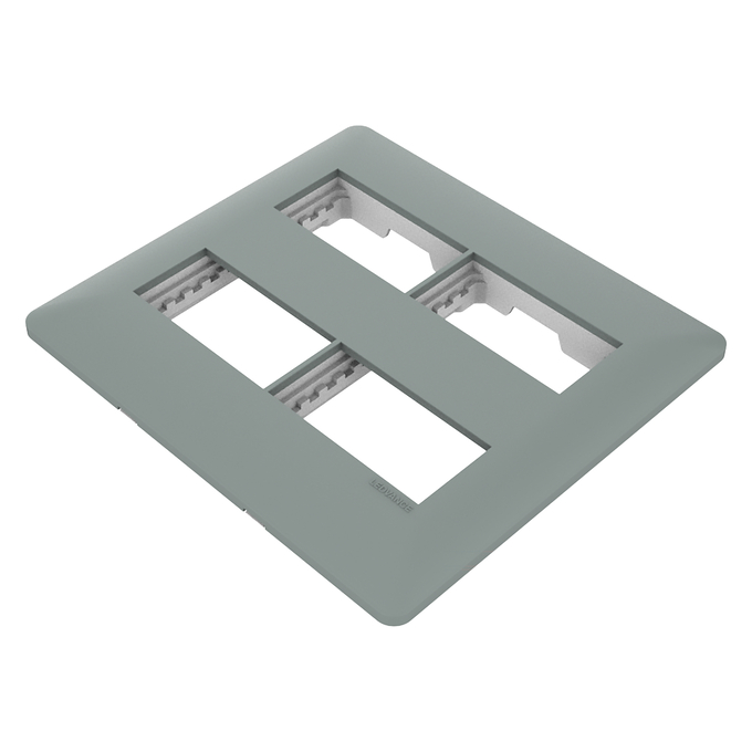 LEDVANCE PLACA CEGA 4"x4" COM SUPORTE PARA 4 MÓDULOS CINZA