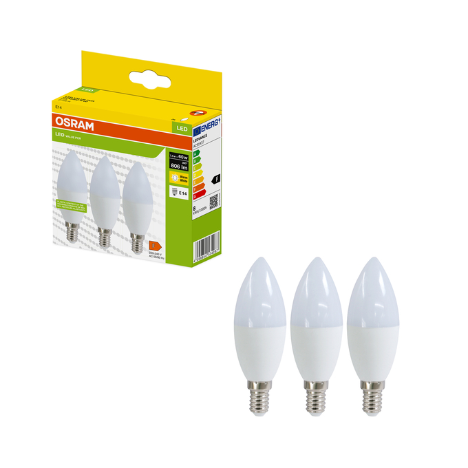 LED Recycled Plastic Classic B 60 7.5W/2700K E14 Kombinirani snimak = Slika proizvoda + slika pakiranja