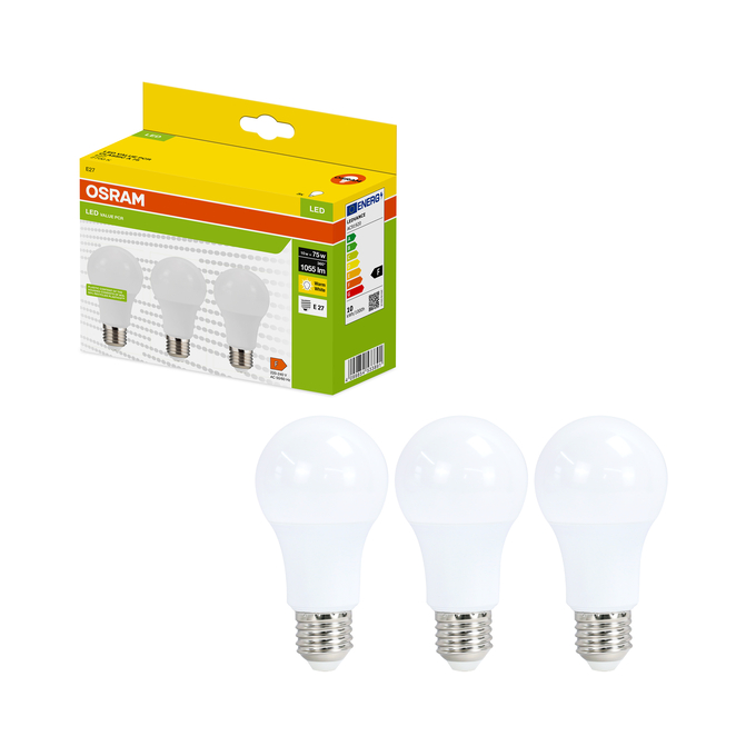 LED Recycled Plastic Classic A 75 10W/2700K E27 Fotografie combinată = Fotografiede prezentare + Imagine cu ambalaj