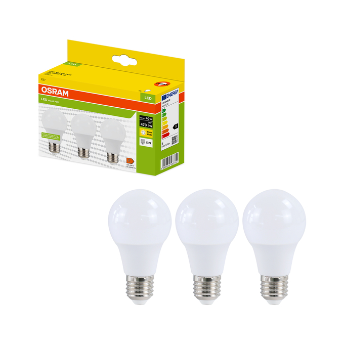 LED Recycled Plastic Classic A 40 4.9W/3000K E27 Kombinirani snimak = Slika proizvoda + slika pakiranja