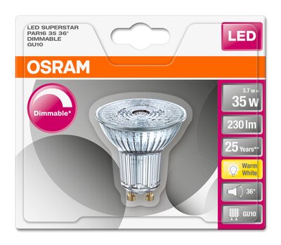 Osram led superstar par16 35 36 dimmable gu10 cheap