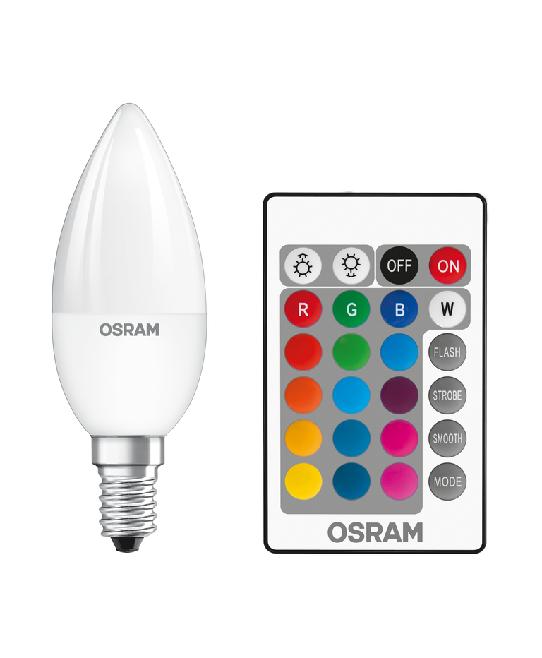 LED Retrofit RGBW lamps with remote control