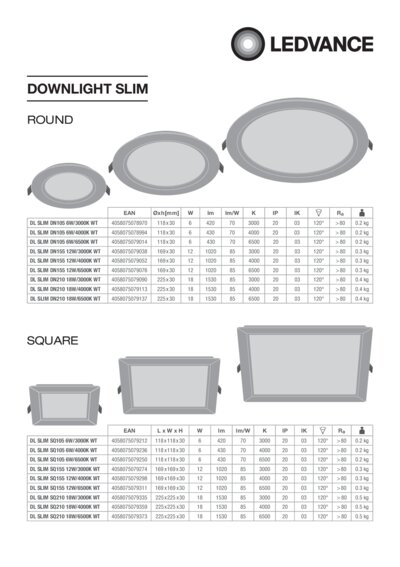DOWNLIGHT SLIM ROUND