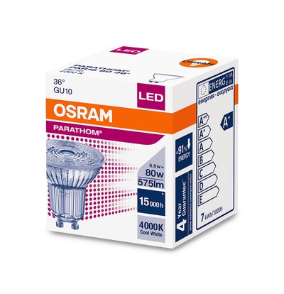 Osram parathom gu10 par16 6.9 w 840 120d deals