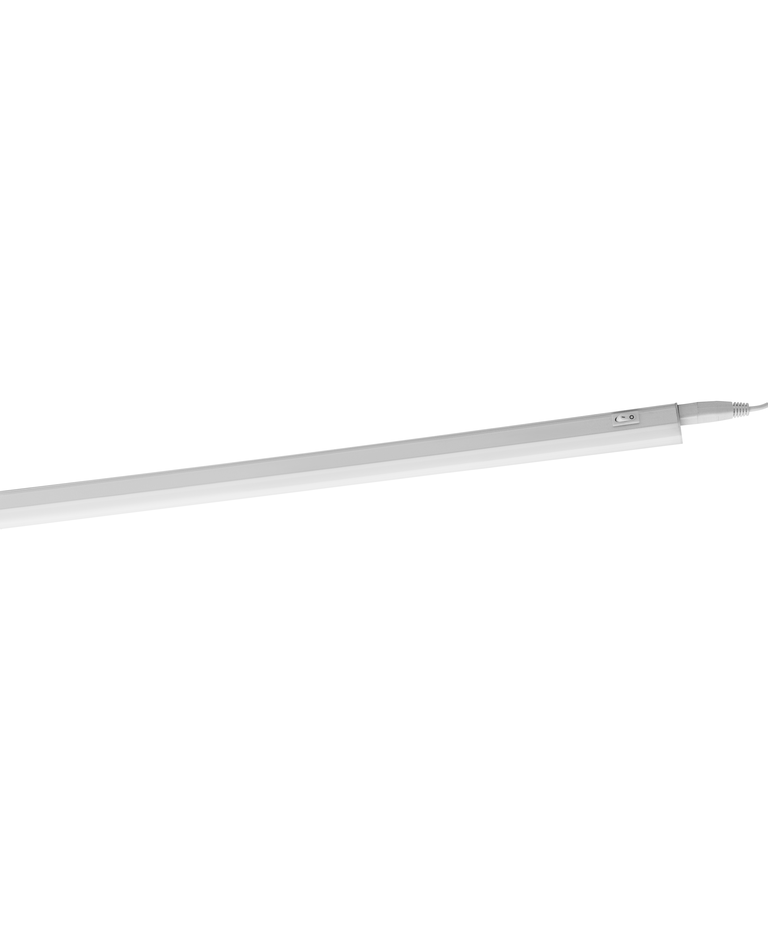 Led batten light with switch clearance