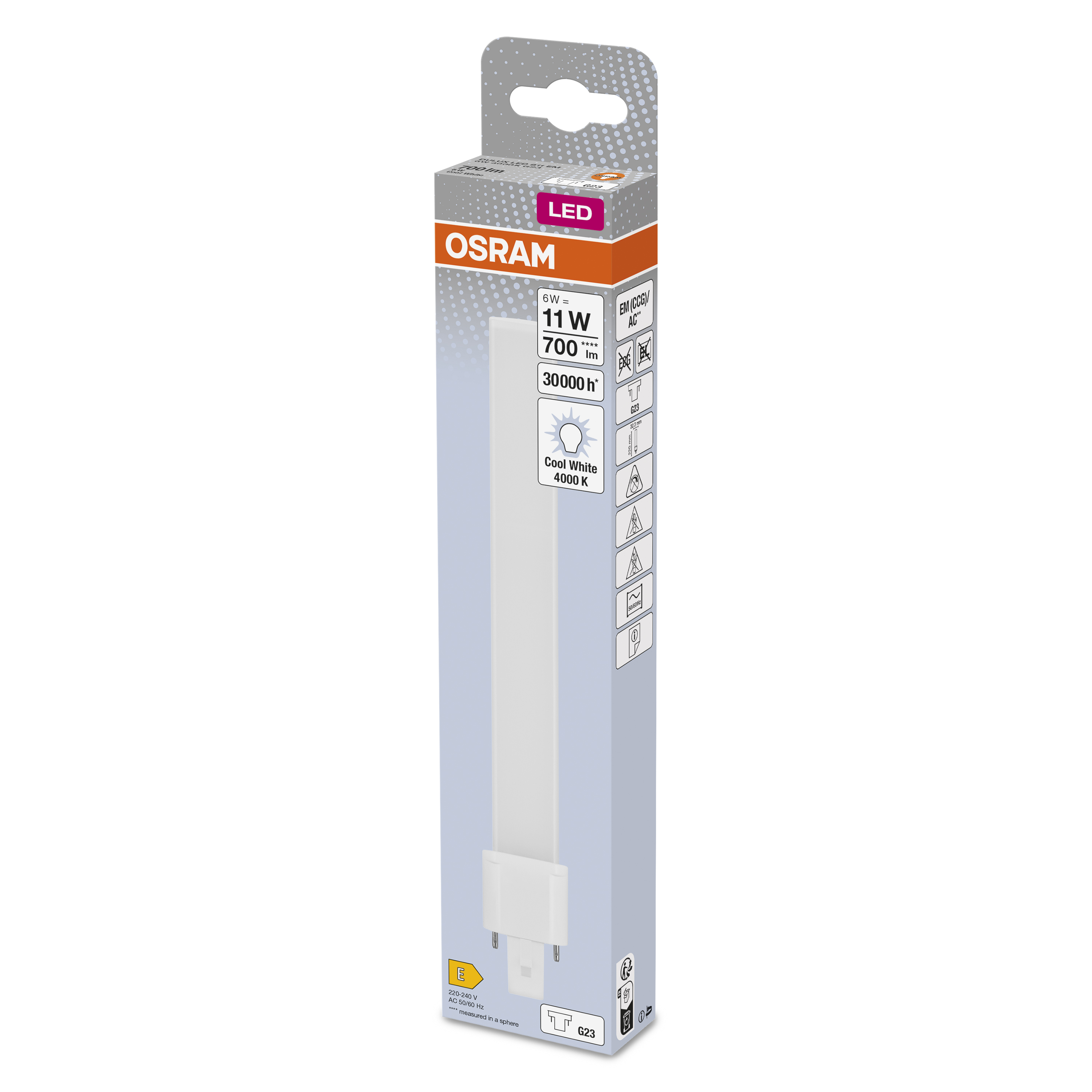 Ampoule Dulux led 6 Watts Osram en G23 pour hotte aspirante