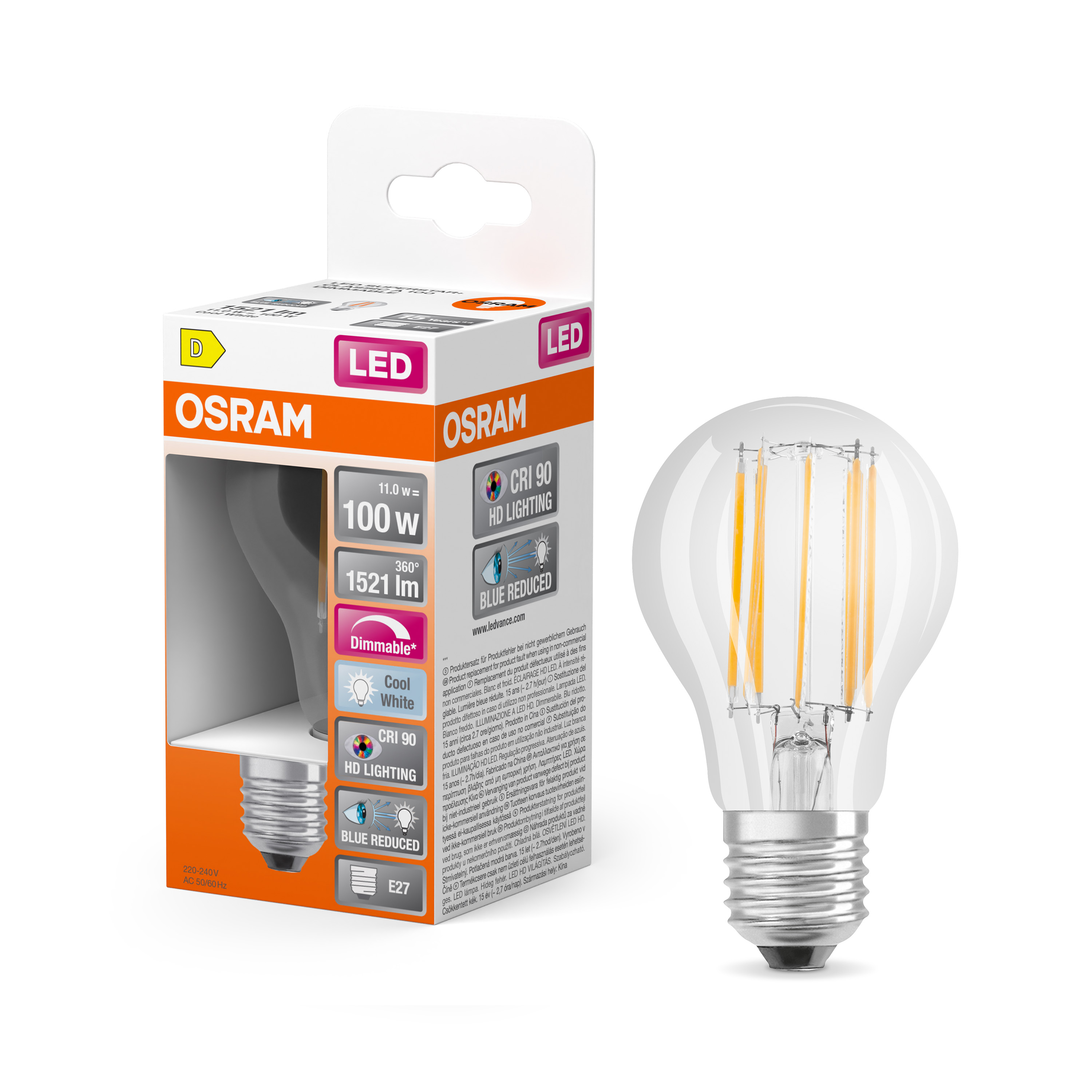 Het beste Overtuiging Alabama 4058075602557_290_LED SST PLUS CLA 100 DIM 11W 940 FIL E27 MiCh.jpg