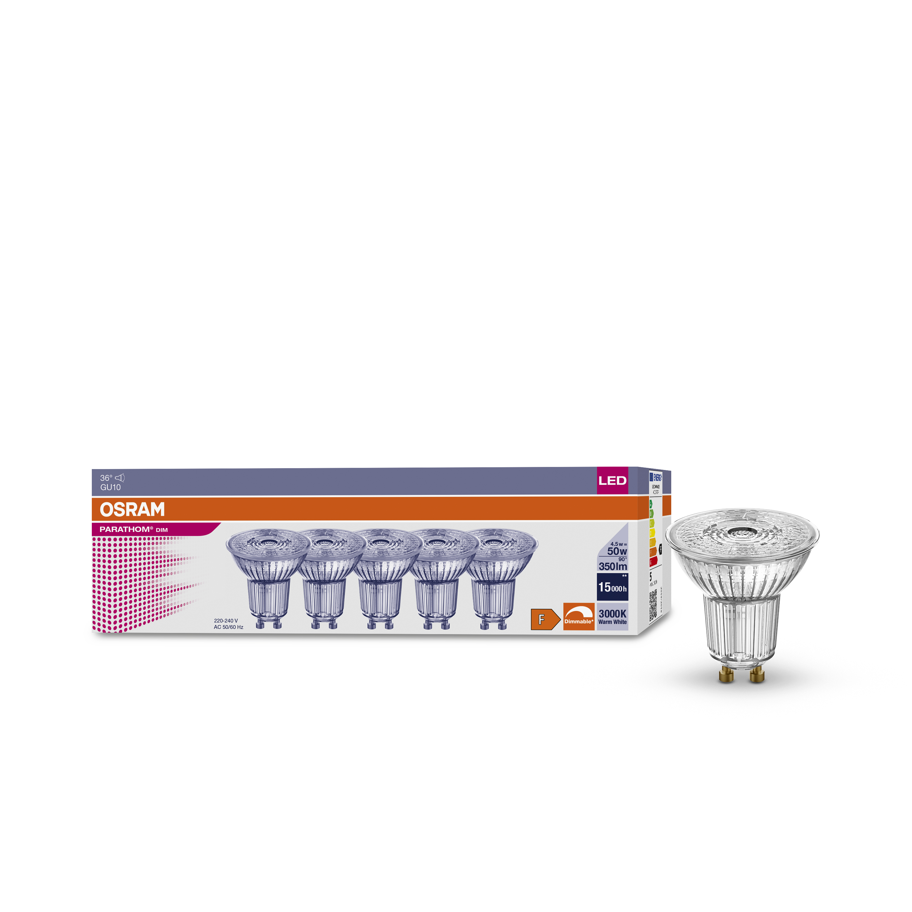 Osram parathom gu10 3000k new arrivals