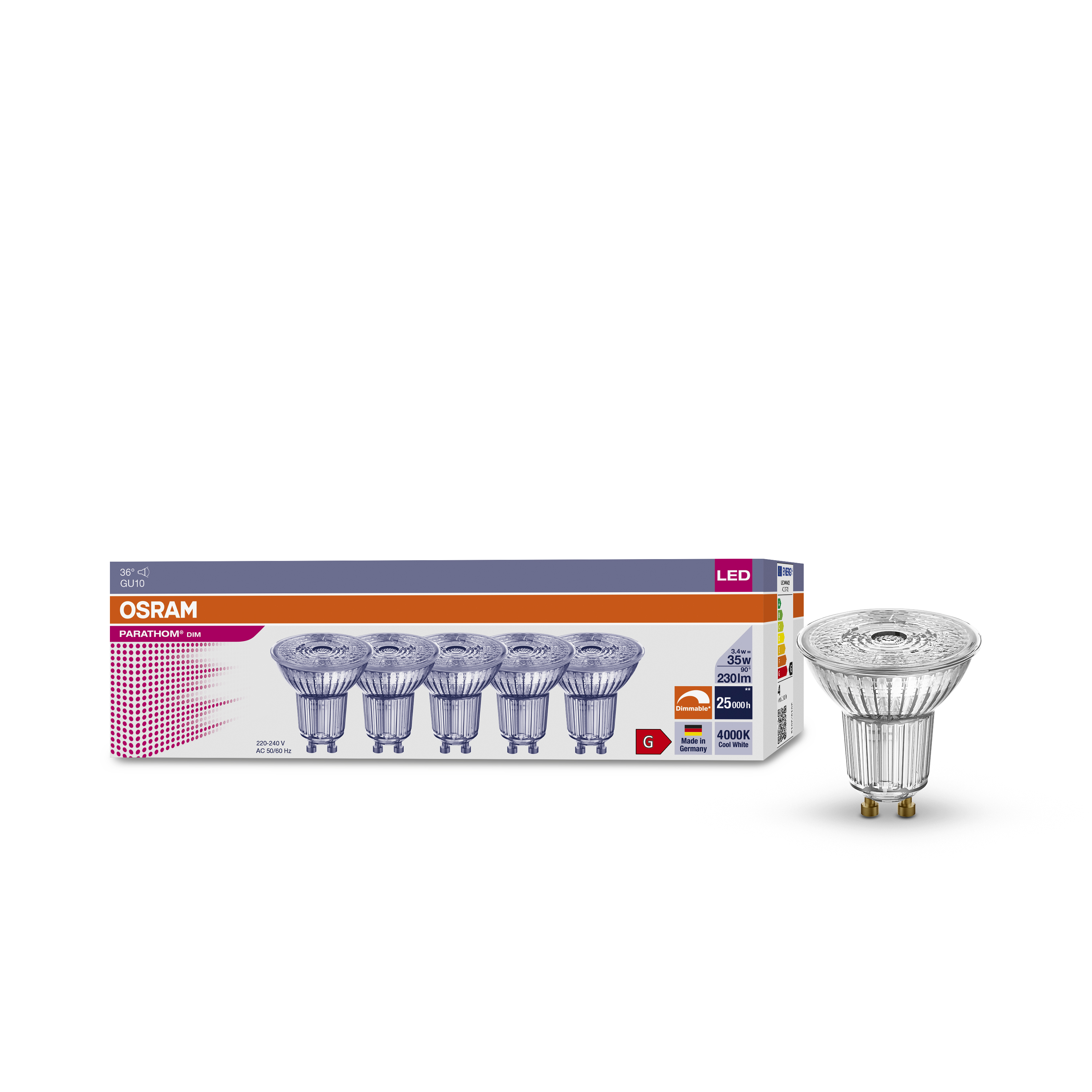 Osram parathom dim gu10 sale