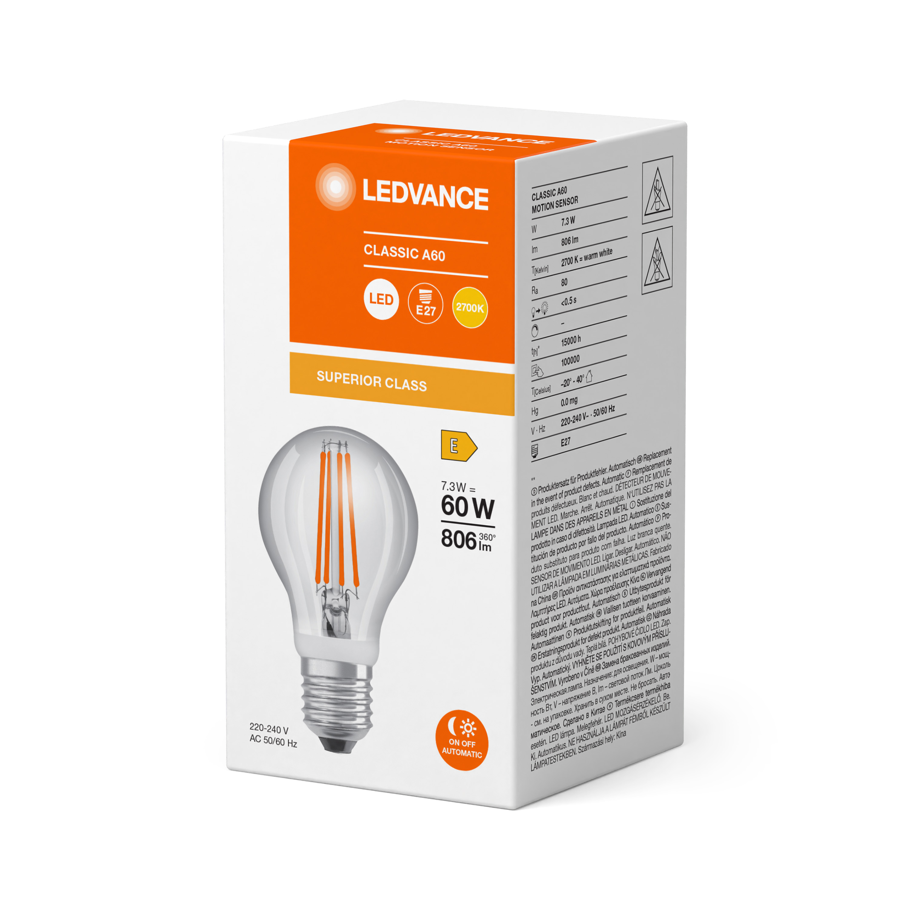 Osram led motion sensor classic a 60 top