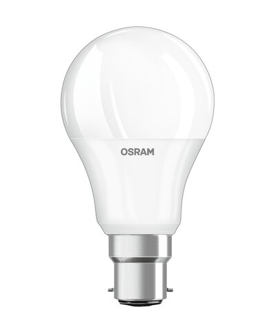 Osram LED Lamp/E27 Base/Warm White (2700 K)/Replaces 60 W Incandescent  Bulbs/8.50 W/Frosted/LED Base Classic A, Pack of 3