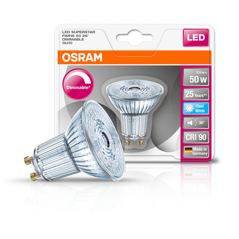 Led superstar par16 50 shop 36 dimmable gu10
