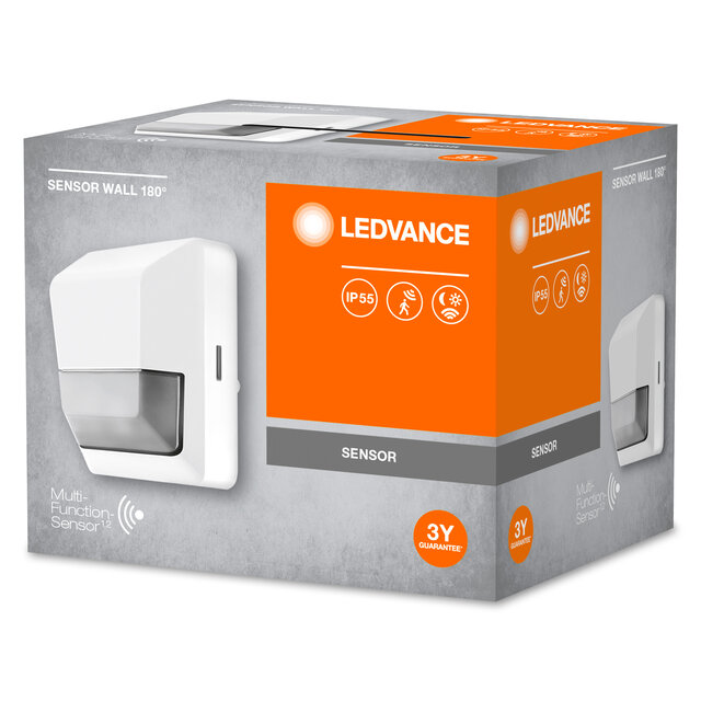 SENSOR WALL 180DEG IP55 WT