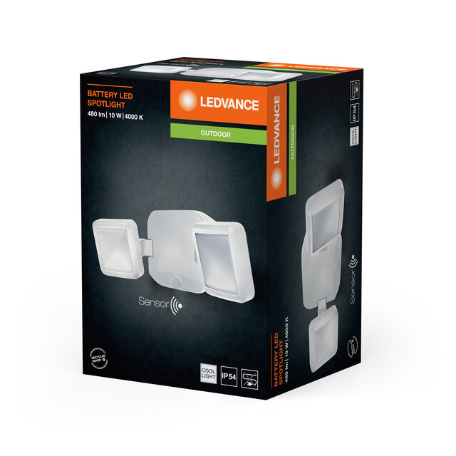Battery LED Spotlight Double WT