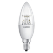 LED PFM CLAS B 6 W/2700 K E14 CL DIM white, upright, OSRAM logo (thumbnail)