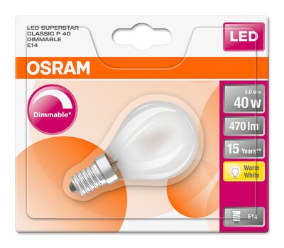 Osram led superstar classic p 40 dimmable e27 top