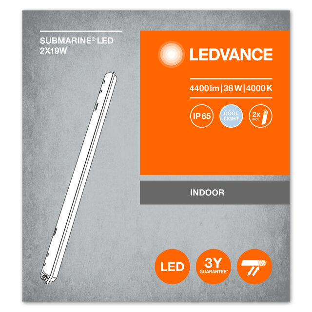SubMARINE LED 2x1200mm, 2x1500mm 