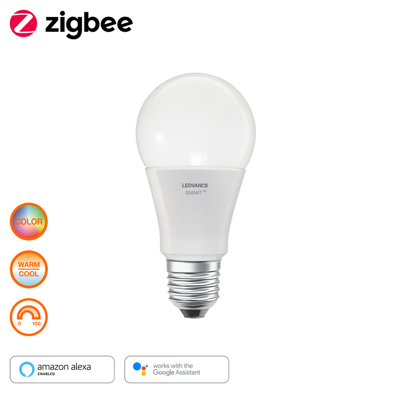 Ledvance Smart+ Zigbee E27 LED-Standard ljuskälla, 8,5W, 2700K, vit