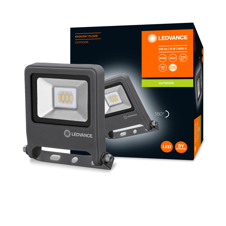 LEDVANCE FLOOD LED 180W 4000K 20000lm IP65 Floodlight Fluter Schwarz 