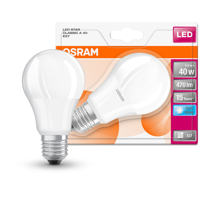 OSRAM LED-Lampe STAR DÉCOR CLASSIC A E27 2,5 W farbig