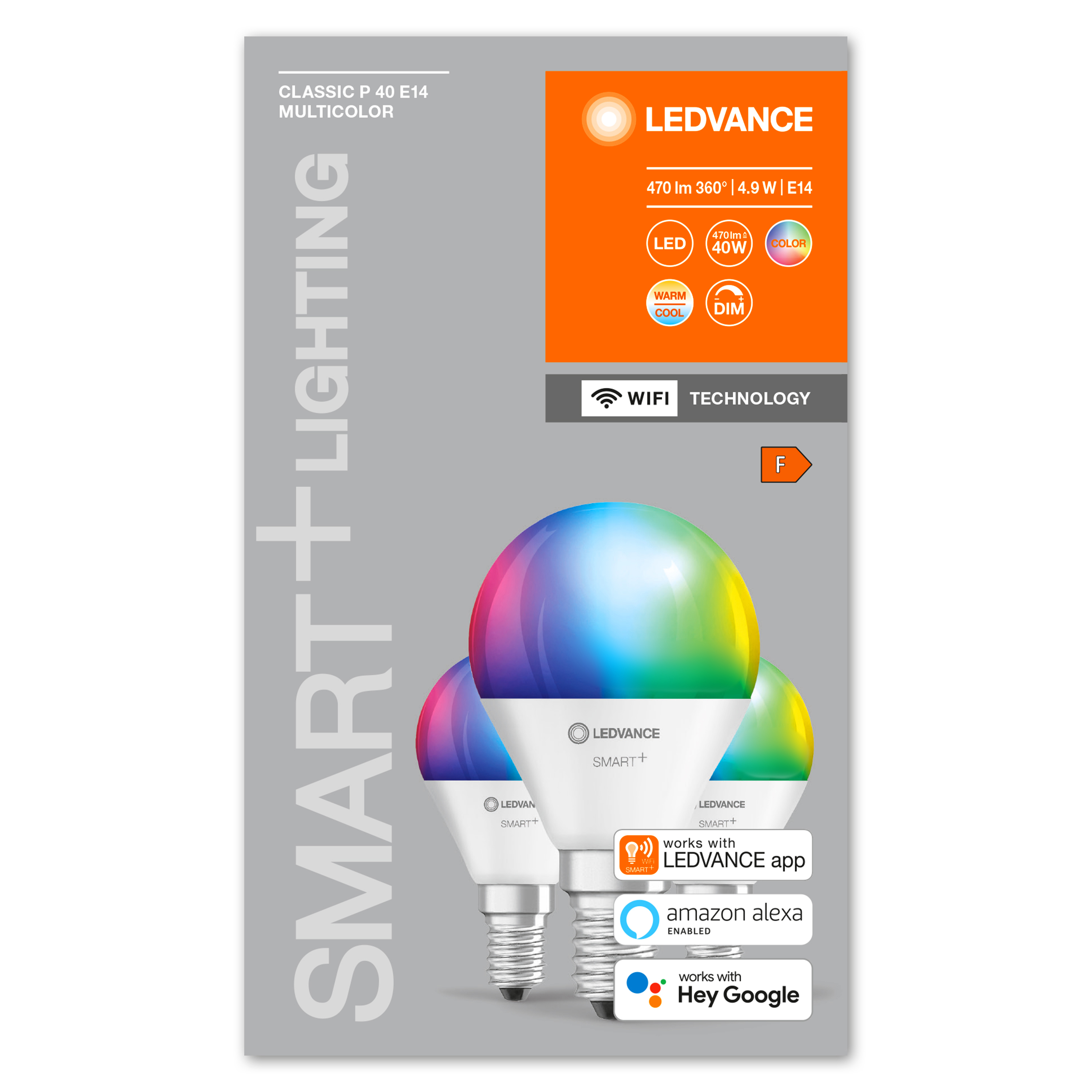 LEDVANCE Lampe LED RVB intelligente avec technologie WiFi, douille E14 –  Votre partenaire hi-tech !